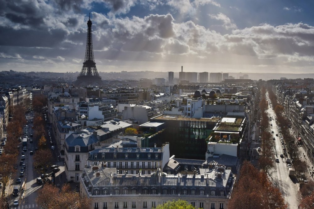 Paris mit Blick auf Eiffelturm