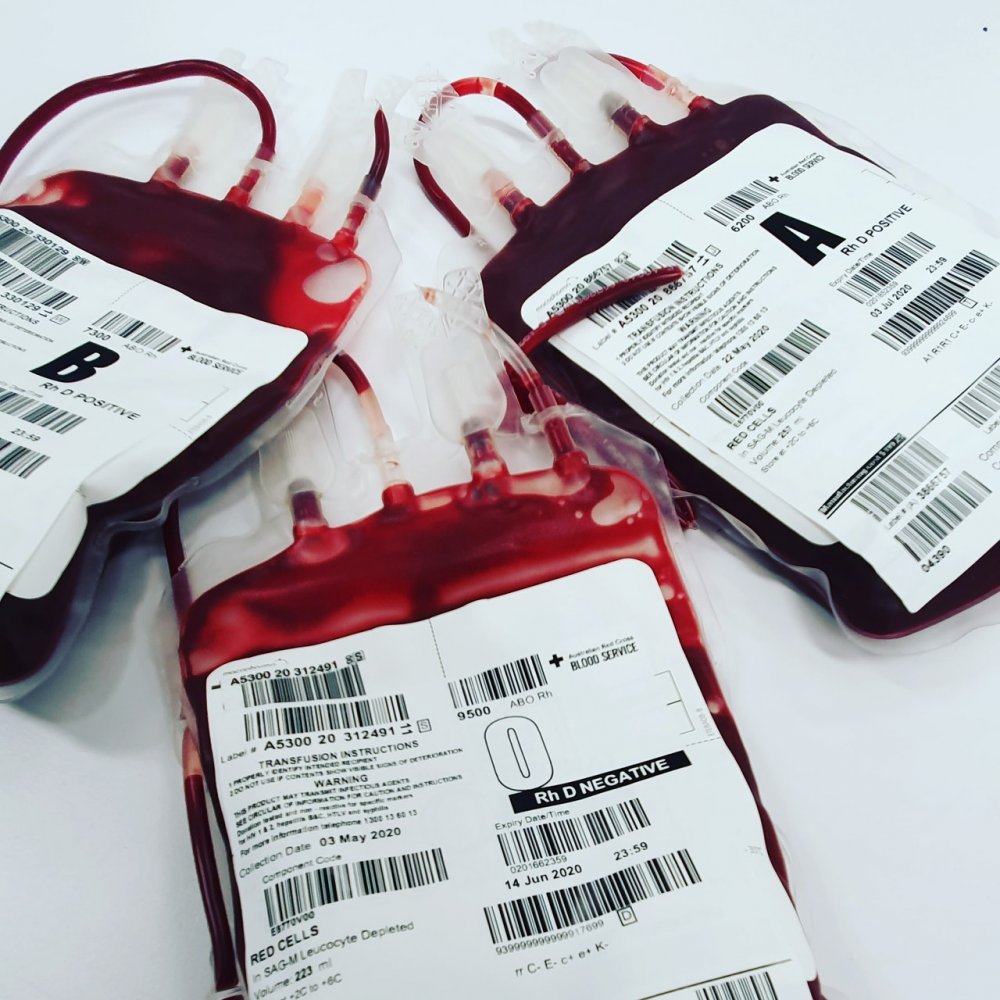 Blutbeutel Blutspende Blutkonserve