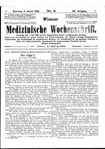 Wiener Medizinische Wochenschrift