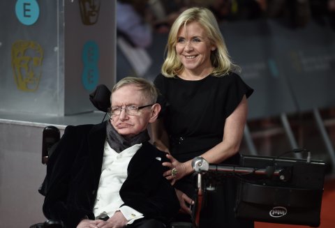 Stephen Hawking mit Tochter Lucy Hawking