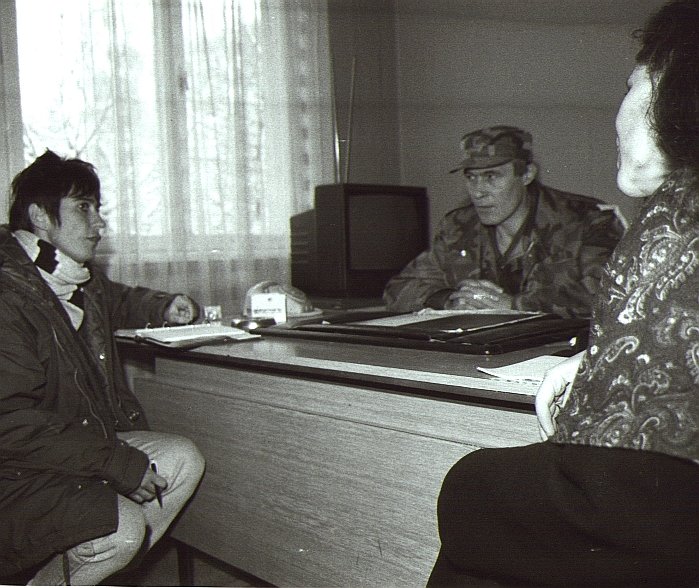 Monika Hauser, 1993 in Bosnien. 