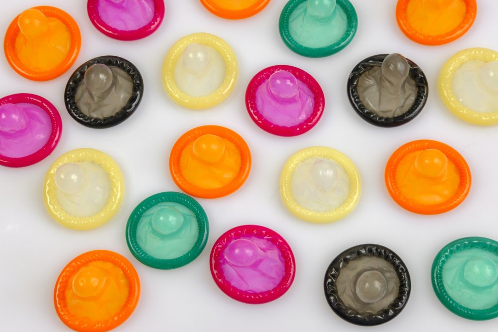 Bunte Kondome 
